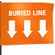 Orange Flag - Buried Line