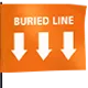 Orange Flag - Buried Line